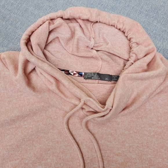 Prana Pink Cowl Neck Sweater XL - Picture 3 of 11